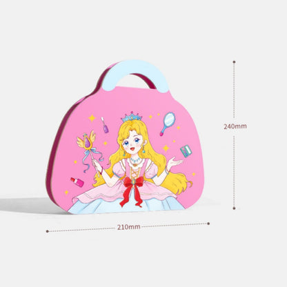 👑LAST DAY SALE 60% Off ✨ Princess Paper Makeup & Diamond Art Craft Kit🎨Mess-Free Paper Play, Realistic Fun for Girls