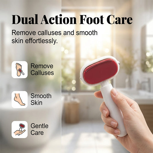 🎉 2026 Sale — Over 26,200 Sold!🦶 Double Sided Stainless Steel Foot Scraper Callus Remover ✨