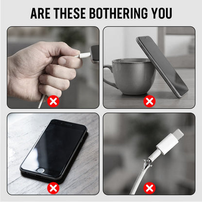 ⚡ CUSTOMER FAVOURIT⏳50% OFF!🔥2-in-1 Fast Charging Cable with Mobile Phone Stand