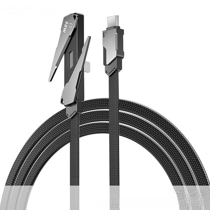 ⚡ CUSTOMER FAVOURIT⏳50% OFF!🔥2-in-1 Fast Charging Cable with Mobile Phone Stand