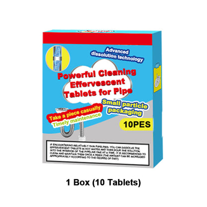 💦Powerful Cleaning Effervescent Tablets for Pipe, Fast Dissolve Hair Grease Clogs✨