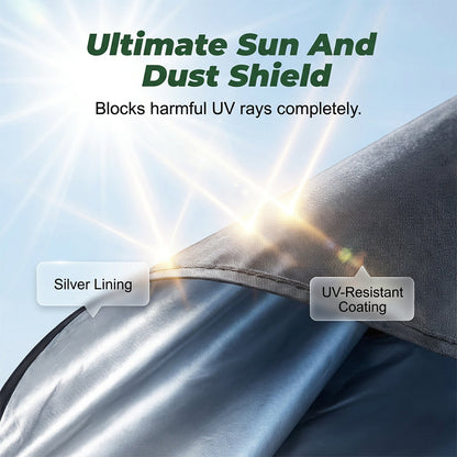 🥳2026 HOT SALE🥳💞50K+ SOLD!⛺☔ 50% OFF! Outdoor Bike Storage Tent – Waterproof & UV‑protected Oxford fabric. Holds 2 adult bikes or a lawnmower – keep your gear safe all year! 🚲✨