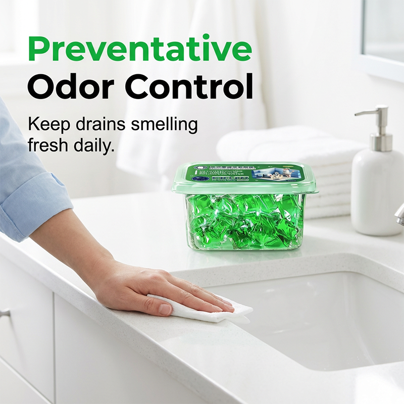🧪 FLASH SALE: 50% OFF! Organic Drain Deodorizing Capsules – Natural Enzymes & Water-Soluble Film to Eliminate Odors at the Source 🌿✨