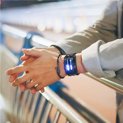 ⌚ LIMITED-TIME 50% OFF✨ Men's Binary LED Watch – Stainless Steel, Blue Light, Sporty, Water-Resistant, Modern ⚡