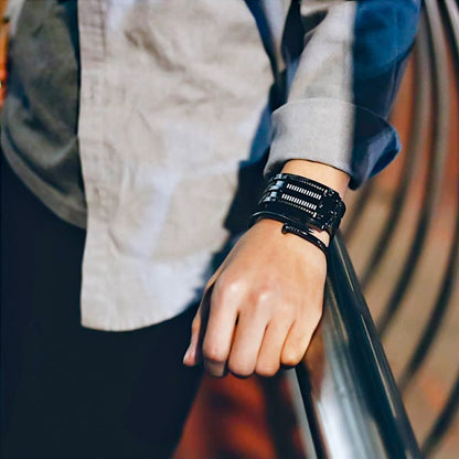 ⌚ LIMITED-TIME 50% OFF✨ Men's Binary LED Watch – Stainless Steel, Blue Light, Sporty, Water-Resistant, Modern ⚡