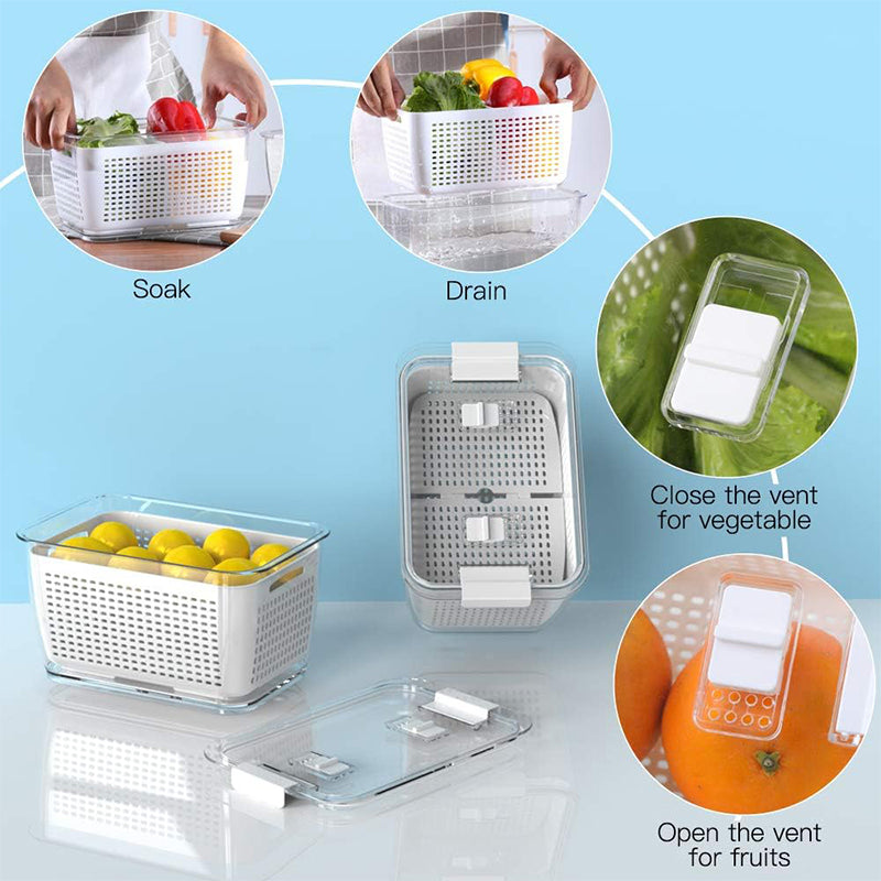 🔥50%OFF Sale🔥Fresh Produce Vegetable Fruit Storage Container