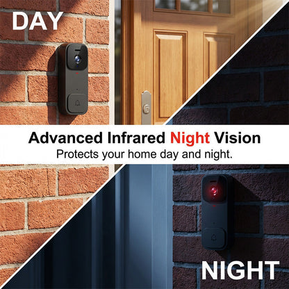 ⏰Smart Video Doorbell with 4.3" Display – Two-Way Audio, Night Vision, Wide Angle