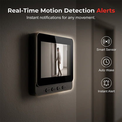 ⏰Smart Video Doorbell with 4.3" Display – Two-Way Audio, Night Vision, Wide Angle