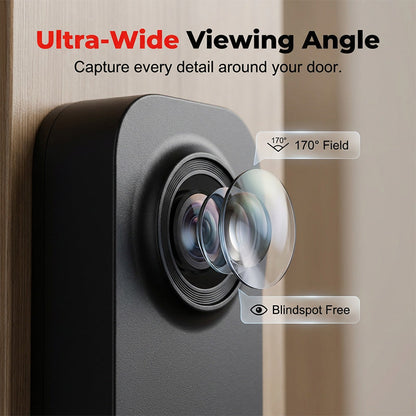 ⏰Smart Video Doorbell with 4.3" Display – Two-Way Audio, Night Vision, Wide Angle