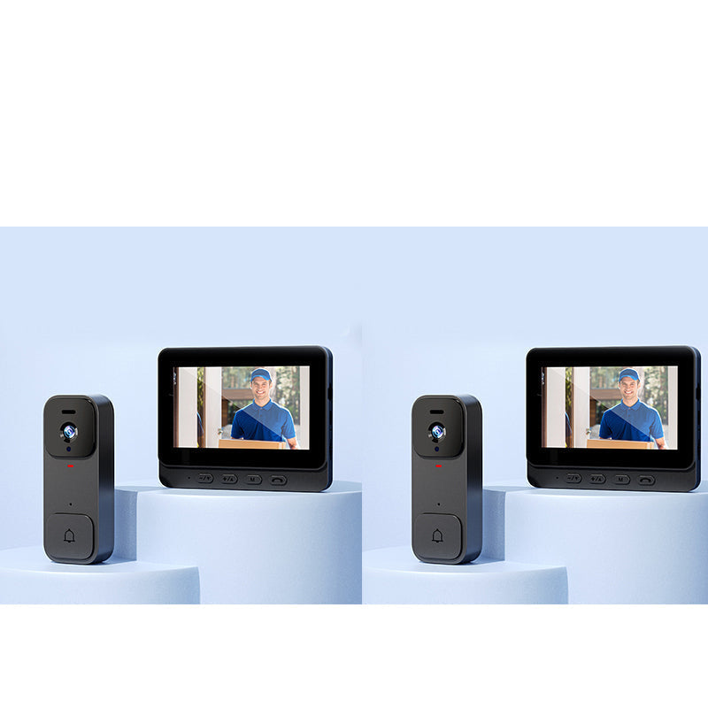 ⏰Smart Video Doorbell with 4.3" Display – Two-Way Audio, Night Vision, Wide Angle