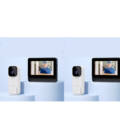⏰Smart Video Doorbell with 4.3" Display – Two-Way Audio, Night Vision, Wide Angle