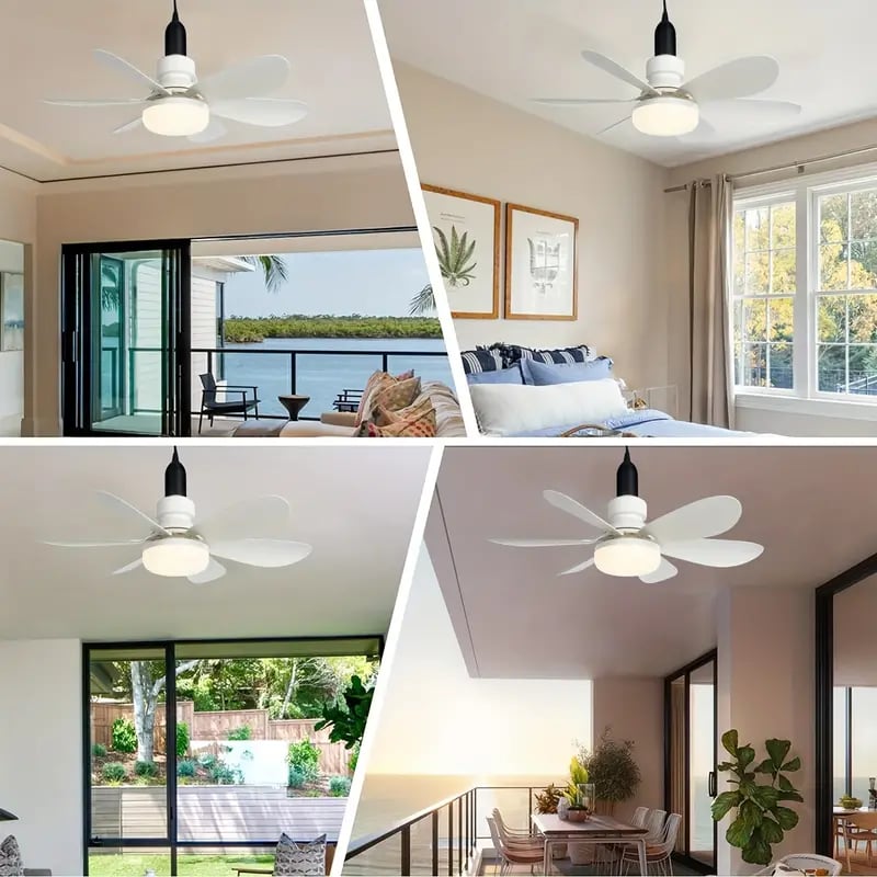 🔥sale 60%OFF-🎁2-IN-1 PORTABLE CEILING FAN & LIGHT with Remote Control