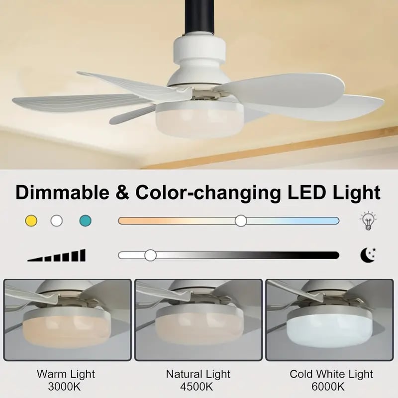 🔥sale 60%OFF-🎁2-IN-1 PORTABLE CEILING FAN & LIGHT with Remote Control