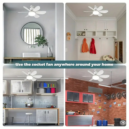 🔥sale 60%OFF-🎁2-IN-1 PORTABLE CEILING FAN & LIGHT with Remote Control