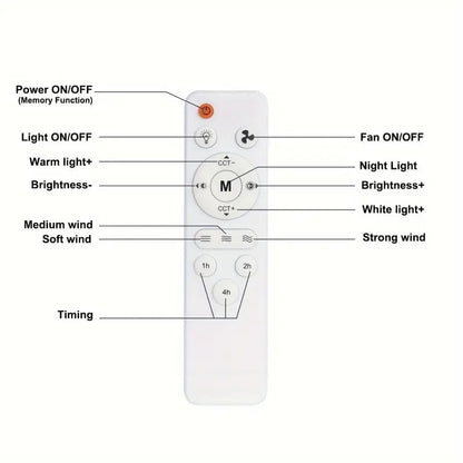 🔥sale 60%OFF-🎁2-IN-1 PORTABLE CEILING FAN & LIGHT with Remote Control