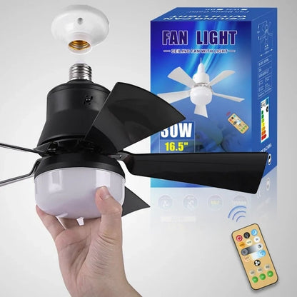 🔥sale 60%OFF-🎁2-IN-1 PORTABLE CEILING FAN & LIGHT with Remote Control