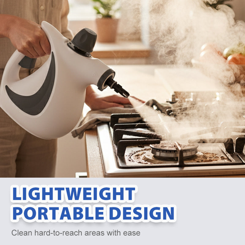 1050W High-Pressure Steam Cleaner with 9 Attachments