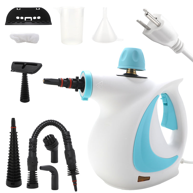 1050W High-Pressure Steam Cleaner with 9 Attachments