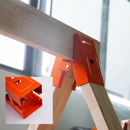 🛠️ LIMITED-TIME 50% OFF! ✨ Sawhorse Bracket – Heavy-Duty, Down Clamp, Anti-Slip, Steel ✨