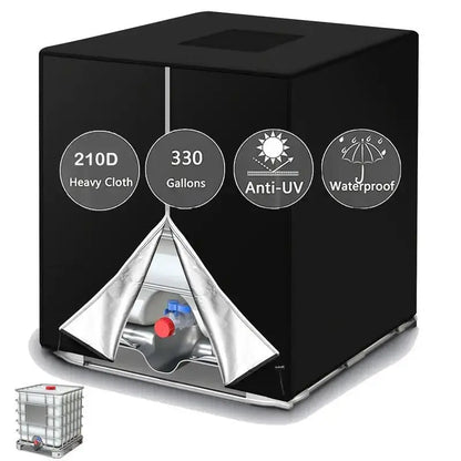 🎃Halloween Deal 50% OFF!🛡️1000L IBC Tank Cover – 210D Oxford UV & Weather Protection