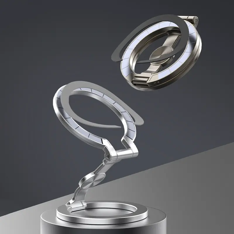 📱 LIMITED-TIME 50% OFF! ✨ Foldable Magnetic Phone Mount – Multi-Angle, Stable, Portable 🧲