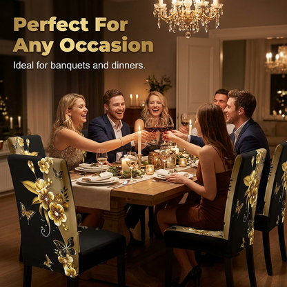 🪑 Stretch Dining Chair Covers – Instant Chair Makeover