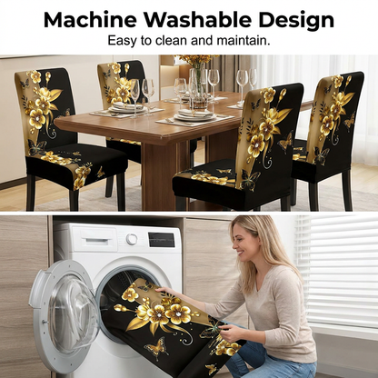 🪑 Stretch Dining Chair Covers – Instant Chair Makeover