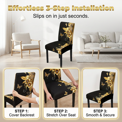 🪑 Stretch Dining Chair Covers – Instant Chair Makeover