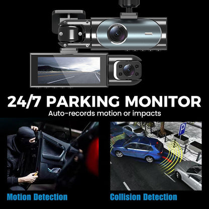 3-Channel 1080P Dash Cam
