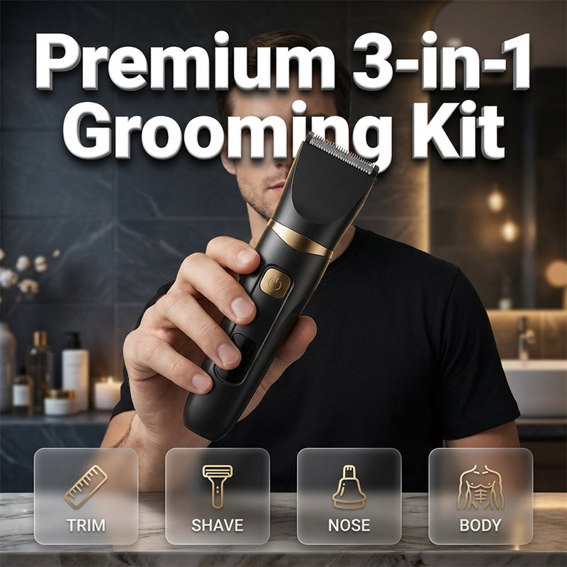 🪒 LIMITED-TIME 50% OFF! ✨ 3-in-1 Electric Grooming Kit for Men & Women – Multi-function, USB Rechargeable 💈