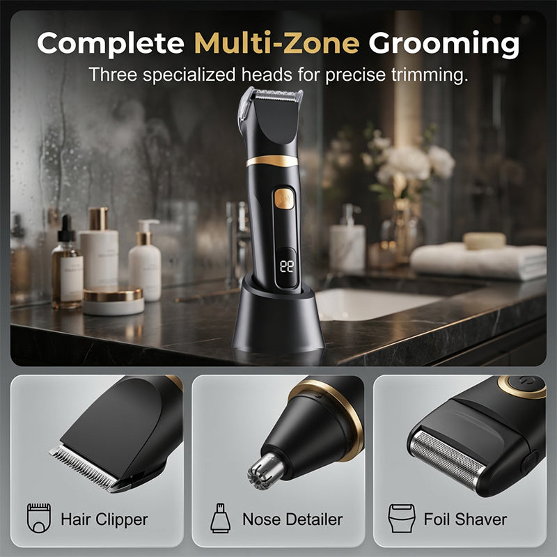 🪒 LIMITED-TIME 50% OFF! ✨ 3-in-1 Electric Grooming Kit for Men & Women – Multi-function, USB Rechargeable 💈