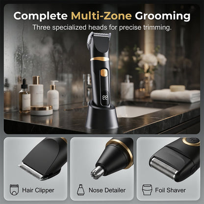 🪒 LIMITED-TIME 50% OFF! ✨ 3-in-1 Electric Grooming Kit for Men & Women – Multi-function, USB Rechargeable 💈