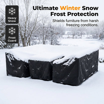 Protect Patio Furniture Instantly! Waterproof 210D Oxford Cover