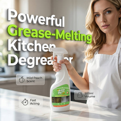 🏆 Heavy-Duty Kitchen Degreaser Spray – Fast Grease Remover 🍑