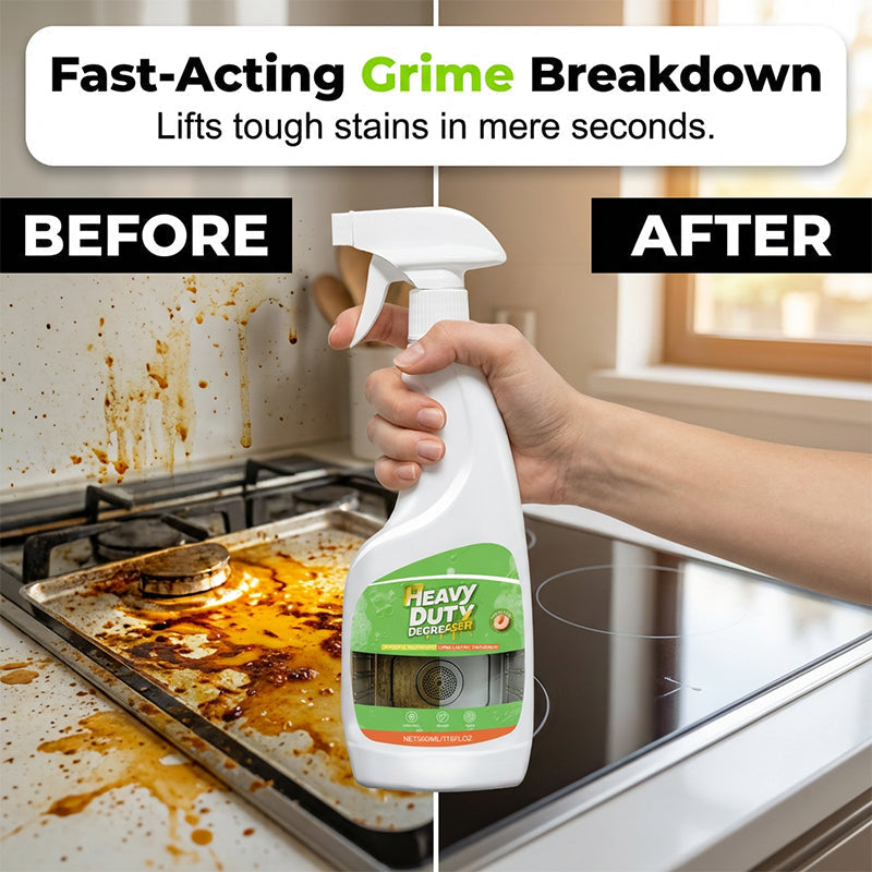 🏆 Heavy-Duty Kitchen Degreaser Spray – Fast Grease Remover 🍑