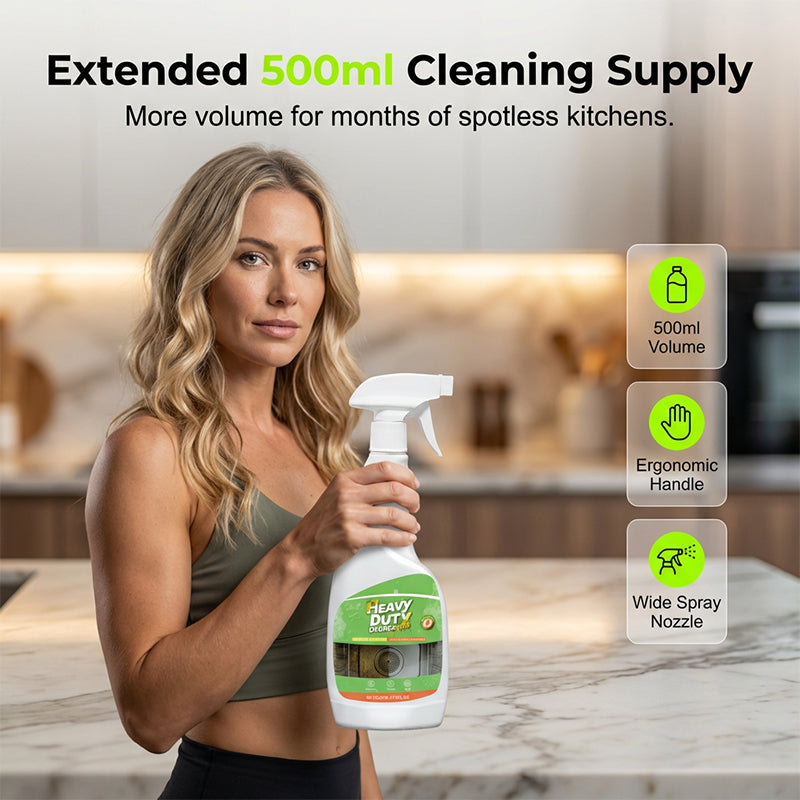 🏆 Heavy-Duty Kitchen Degreaser Spray – Fast Grease Remover 🍑