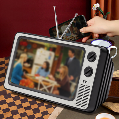 🎄LIMITED-TIME 50% OFF! 📺 Retro TV Phone Screen Magnifier – 1:1 HD Foldable, USB Powered, Portable – Watch Movies Anywhere – Fits Most Smartphones