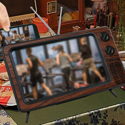 🎄LIMITED-TIME 50% OFF! 📺 Retro TV Phone Screen Magnifier – 1:1 HD Foldable, USB Powered, Portable – Watch Movies Anywhere – Fits Most Smartphones