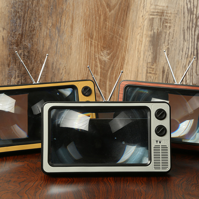 🎄LIMITED-TIME 50% OFF! 📺 Retro TV Phone Screen Magnifier – 1:1 HD Foldable, USB Powered, Portable – Watch Movies Anywhere – Fits Most Smartphones