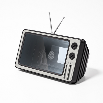 🎄LIMITED-TIME 50% OFF! 📺 Retro TV Phone Screen Magnifier – 1:1 HD Foldable, USB Powered, Portable – Watch Movies Anywhere – Fits Most Smartphones