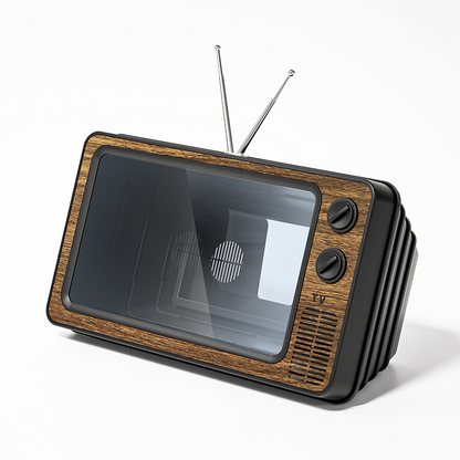 🎄LIMITED-TIME 50% OFF! 📺 Retro TV Phone Screen Magnifier – 1:1 HD Foldable, USB Powered, Portable – Watch Movies Anywhere – Fits Most Smartphones