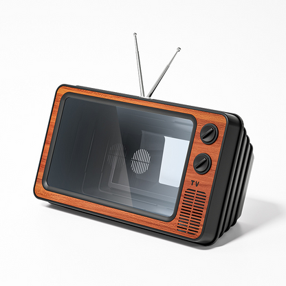 🎄LIMITED-TIME 50% OFF! 📺 Retro TV Phone Screen Magnifier – 1:1 HD Foldable, USB Powered, Portable – Watch Movies Anywhere – Fits Most Smartphones