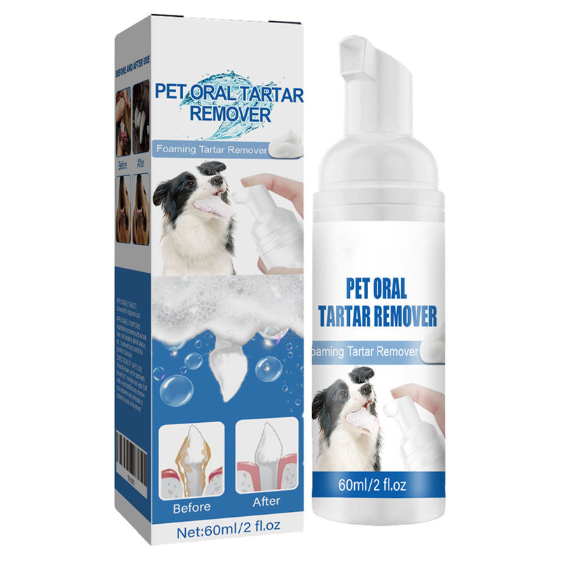 📢📢50% OFF !! ⏰Pet Oral Care Foaming Tartar Remover