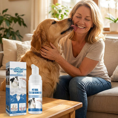 📢📢50% OFF !! ⏰Pet Oral Care Foaming Tartar Remover