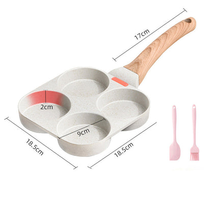 🍳50% OFF NOW! 3‑in‑1 Non‑Stick Breakfast Skillet‑Multi‑Compartment Divided Frying Pan, Even Heat Distribution Cookware Compatible with All Stovetops for Eggs, Pancakes & Morning Meals