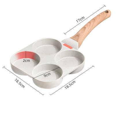 🍳50% OFF NOW! 3‑in‑1 Non‑Stick Breakfast Skillet‑Multi‑Compartment Divided Frying Pan, Even Heat Distribution Cookware Compatible with All Stovetops for Eggs, Pancakes & Morning Meals