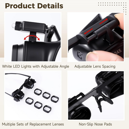🔬 50% OFF NOW! 🔍 Precision LED Magnifiers – Interchangeable lenses and hands-free design – Tech essentials 🛠️.