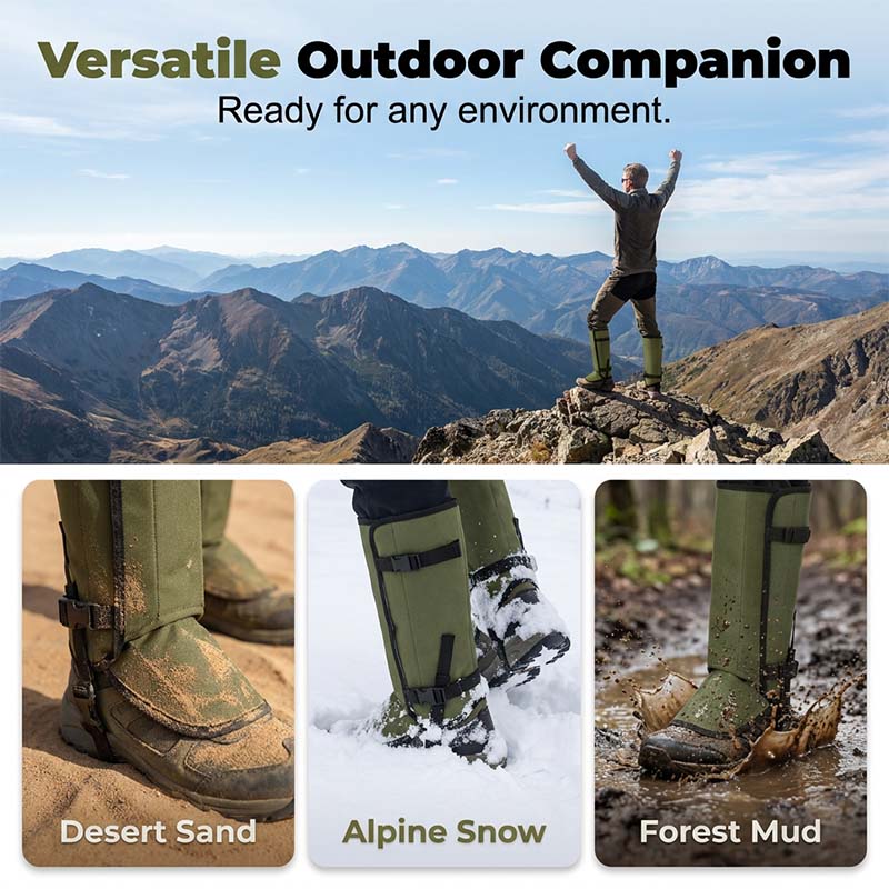 📢📢40% OFF !! ⏰Waterproof Hiking Gaiters for Outdoor Adventures