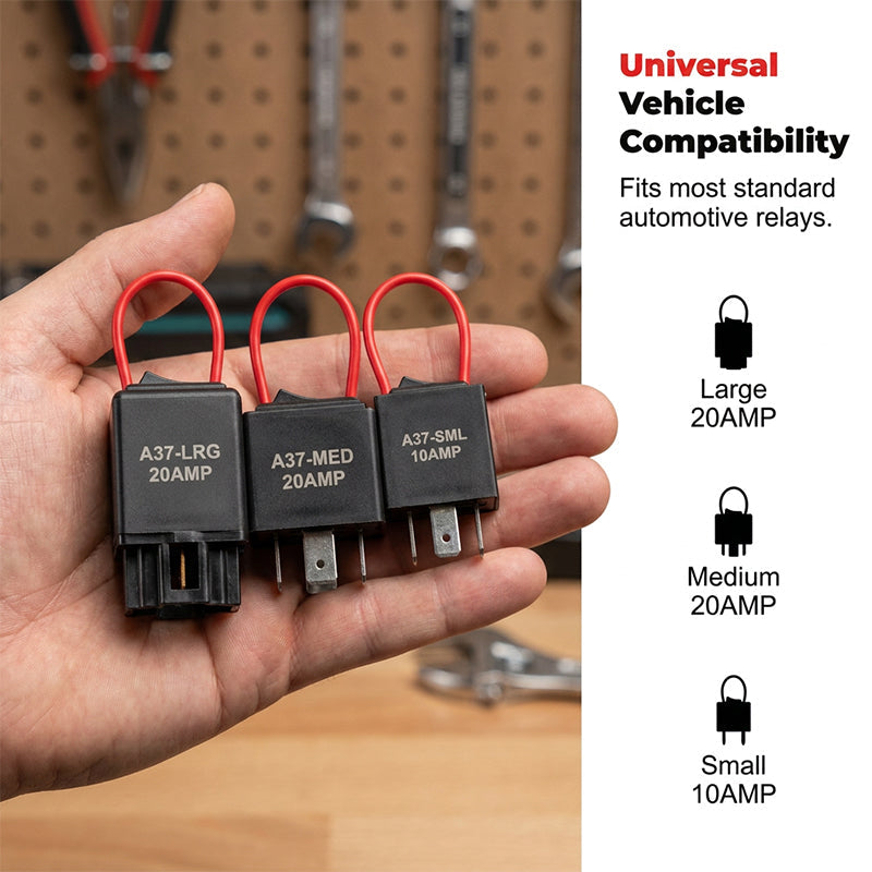 🔧 Automotive Relay Tester & Bypass Jumper Kit – 20A 12V Circuit Test Switch for Fuel Pumps, Fans & Motors