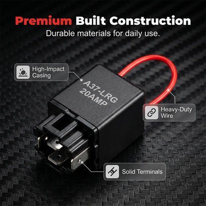🔧 Automotive Relay Tester & Bypass Jumper Kit – 20A 12V Circuit Test Switch for Fuel Pumps, Fans & Motors